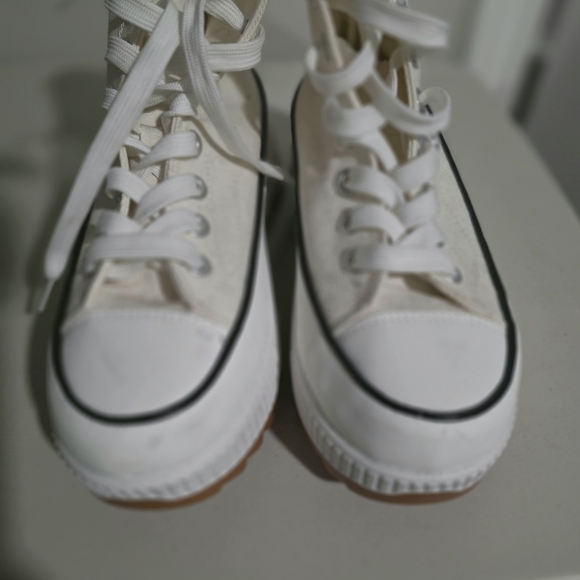 PLATFORM HIGHTOP TENNIS SHOE SNEAKERS SZ 8 - Picture 3 of 6